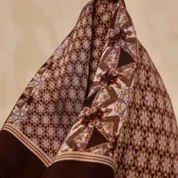 Char Chaand (Amethyst Garden) Pocket Square for Men Wedding Suits, Blazers ["Brown"] Handkerchief-picture-14