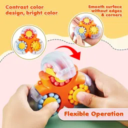 buddynjoy Bean Triangular Rotating Cube for Relieving Stress , Anxiety for Kids & Adults image 4