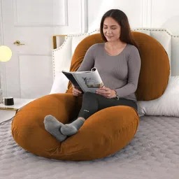 texlux Microfibre Pregnancy Pillow Pack of 1 Solid image 3