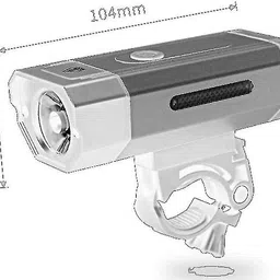 gadget deals 800 Lumens USB Rechargeable (with red & blue Flash Warning Lamps) Bicycle LED Front Light image 3