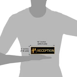 anistuffs Acrylic Reception Desk Door Sign for Office and Hotels Emergency Sign image 3