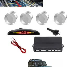 msnp 4Pcs Silver Reverse Parking Sound Warning sensor for car Protection-129 Universal Silver Reverse Assistance Praking Sensor for car-129 Parking Sensor-picture-11