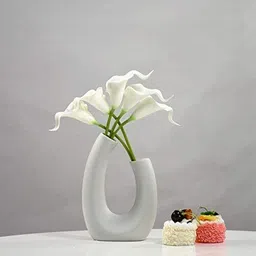 ikko Calla Lily Bunch for Vase & Home Decor, Living Room Corner Table, Diwali Decor, White Callalily Artificial Flower image 5