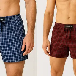 vinilluxe Checkered Men Boxer image 2