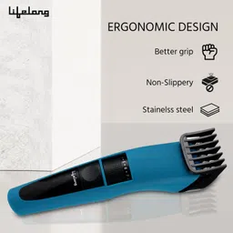 Smarttrim Lifelong Trimmer for Men, Hair & Beard Trimmer, Stainless Steel Blades Trimmer 60 min Runtime 20 Length Settings image 5