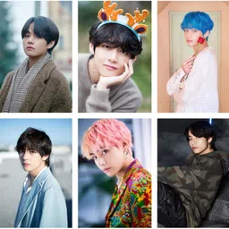 printnet Pack of 10 BTS Member V (Kim Taehyung) Photocard set for BTS Fans | HD Quality Photographic Paper-picture-11