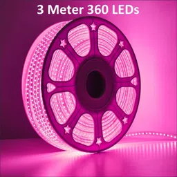 trendx 360 LEDs 3 m Pink Steady Strip Rice Lights-picture-25