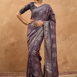 sareemall Digital Print Banarasi Silk Blend Saree-picture-13