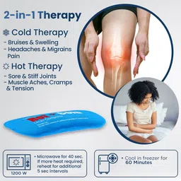 dr trust USA Soft Gel Warm/Ice Pad Bag 327 Sore Back Knee Shoulder Ankle Pain Relief Hot & Cold Pack image 5