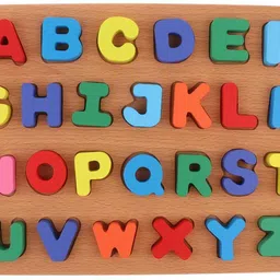 poksi Wooden Capital Alphabet for Kids with solid Wooden alphabet| Capital alphabets-picture-28