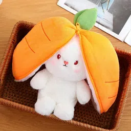 toyingly Zipper Carrot Bunny Plush Toy for Boy/Girl Birthday Gift - 30 cm-picture-15
