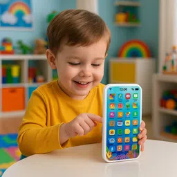 goyal trading company Edu Phone Learning Toy Mobile for Kids | Musical Light & Sound Educational Phone image 4