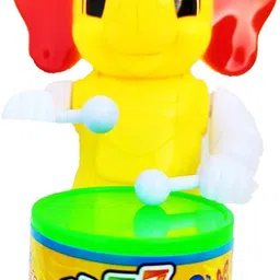 s.t.s enterprises Toy ELPHA-JHOOMER-BABY Toys for Baby Kids Key-Operated Cute Drummer No Battery image 2