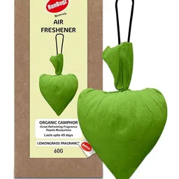runbugz Camphor Heart With Lemongrass Fragrance Air Freshener Car Air Purifier-picture-14