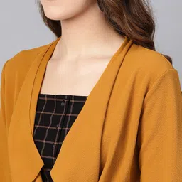sassafras Women Full Sleeve Yellow Shrug image 5
