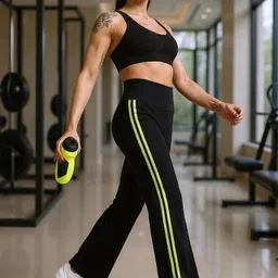 iuga Striped Women Black Tights-picture-14