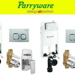 parryware Half Frame Concealed Cistern, with divater body upper Euclid set of 2 pic 157 Dual Flush Tank-picture-29