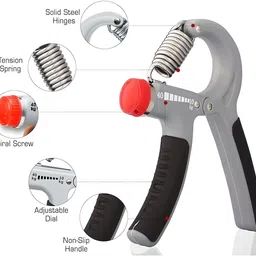 manogyam Fitness Combo of Loop Bands Set of 5 & Hand Gripper Ring Fitness Accessory Kit Kit image 5