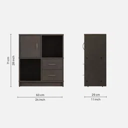 sivom Majestic Book Case in Dark Wenge Finish image 2