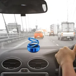 takatak Rotating Car Air Freshener Perfume Diffuser with Solar Powered Spinning Design Car Dash Indicator Lamp image 3