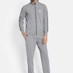 Octave Men Striped Mock Collar Tracksuit-picture-7