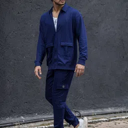 Maniac Mock Collar Long Sleeve Cotton Tracksuit image 5