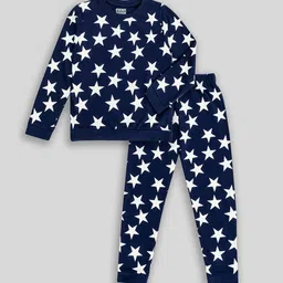 BAESD Kids Geometric Printed Pure Cotton Night Suit-image-80