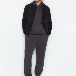 Trendyol Men Hooded Sweatshirts & Mid-Rise Cotton Track pant-picture-21