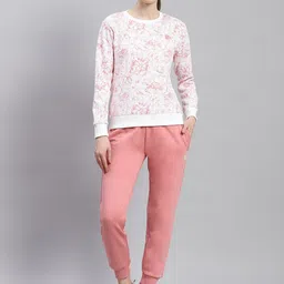 Rock.it Women Round Neck Printed Sweatshirt & Solid Jogger Co-ord Set-picture-42
