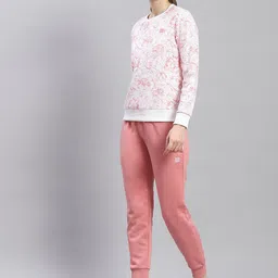 Rock.it Women Round Neck Printed Sweatshirt & Solid Jogger Co-ord Set image 2