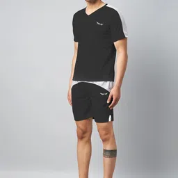 CHROME & CORAL Men Colourblocked Tracksuit image 4