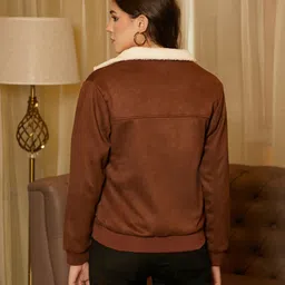 campus sutra Women Colorblock Casual Jacket image 3