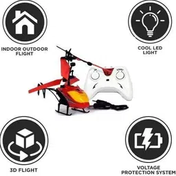 frreno R/C Rechargeable Flying Unbreakable Type 2-in-1 Indoor Outdoor Toys Helicopter image 3