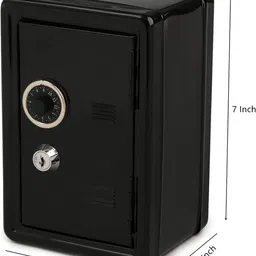 fideo Tijori Piggy Bank for Kids with Combination Lock And Key, Money Saving Box Cash Box image 3