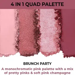 nykaa Eyes On Me! 4 in 1 Quad Eyeshadow Palette Brunch Party 5g 5 g image 3