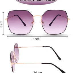 teen & 20 Gradient, UV Protection Retro Square Sunglasses (Free Size) image 4