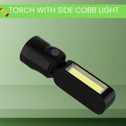 Portable Rechargeable LED Torch Light with COBB Light & Multiple Light ModesJ356 Torch-image-81