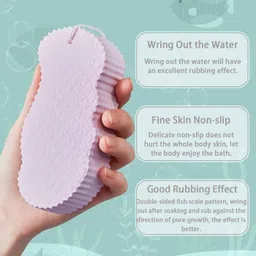ramya beauty care smooth Bath Body Shower Sponge - SPA Scrub Exfoliator for Women and Men-picture-30