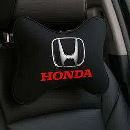 zoom trade Black Polyester Car Pillow Cushion for Honda image 4