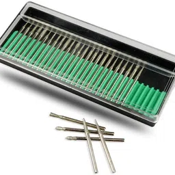 uptodateprouducts 30Pcs Dremel Power Tools Accessories 2.35mm Diamond Burs Grinding Wheel Abrasive Shank Wood Stone Engraving Rotary Bit Set-picture-19