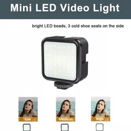 MJ Hub Mobile Vlogging Kit with Microphone Tripod Stand and LED Light, Video Making Tripod Kit image 2