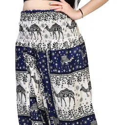 letz dezine Printed Rayon Women Harem Pants image 5