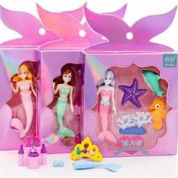 amb Mermaid character Erasers for Kids (Random Design, Random Color) (Pack of 1 Box with 5 Eraser's) Non-Toxic Eraser Non-Toxic Eraser-picture-12