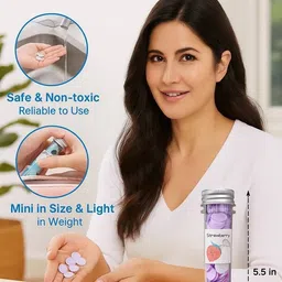 fozzby Travel Soft Paper Soap Flower Design Tube Shape Bottle image 5