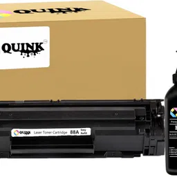 QUINK Easy Refill 88A, CC388A Toner Cartridge + Powder for Laserjet P1007, P1106,P1108 Black Ink Cartridge-picture-25