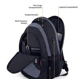 omron Medium 30 L Laptop Backpack With 3 Compartment Office, Travel And College image 4