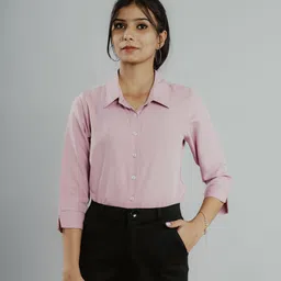 kavisaa Women Regular Fit Solid Spread Collar Casual Shirt-picture-16