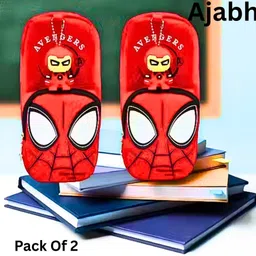 saputra Pancil-Box-87 Spiderman Art Artificial Leather Pencil Boxes image 4