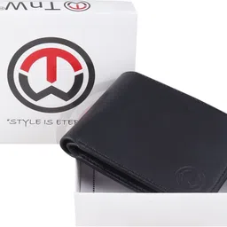 tnw Men Black Genuine Leather Wallet - Mini image 5