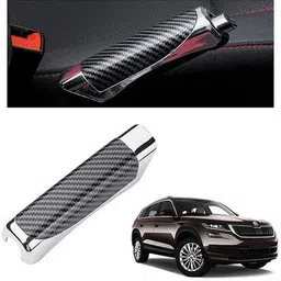 srphere Anti-Slip Parking Handbrake Decorative Cap For Skoda Kodiaq (Black) Car Handbrake Grip-picture-25